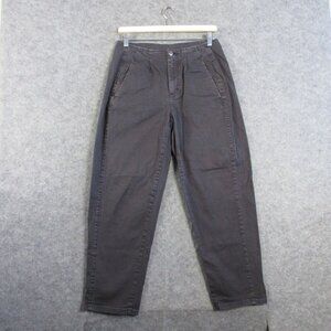 Eileen Fisher Women's Baggy Jeans Straight Leg Mid Rise Casual Pants 8 Grey 440